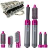 5 in 1 Hair Dryer Brush, Hot Air Brush, Scalp Massager, Curler and Straightener with Travel Bag