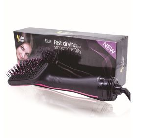 Constant Temperature Hairdressing Massage Comb (Option: Black-EU)