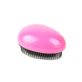 Massage Comb Egg Egg Comb Abs Plastic Black Smooth Hair Comb (Option: Rose Red)