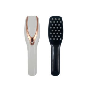 Laser Electric Portable Scalp Massage Comb (Option: White-USB)