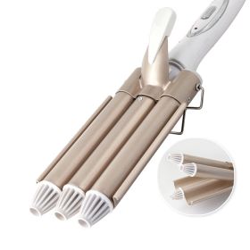 Three-tube Water Corrugated Egg Roll Head Large Curling Iron (Option: AU-Gold)