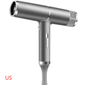 New Concept Hair Dryer Household Hair Dryer (Option: Grey-US-Gift box)