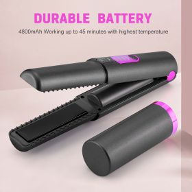 Women's Fashion Cordless Hair Straightener Comb (Option: Gray-USB)