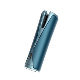 Wireless Mini Automatic Hair Iron Portable Music (Option: Green-USB)