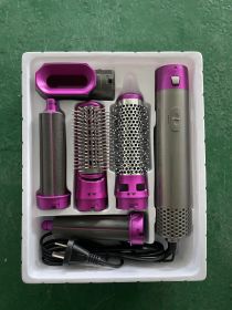 Five-in-one Hot Air Comb Automatic Hair Curler Rolls (Option: Rose Red US)