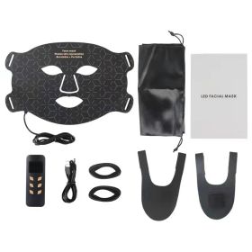 Photon Rejuvenation Led Color Light Beauty Mask (Color: BLACK)