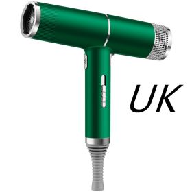 New Concept Hair Dryer Household Hair Dryer (Option: Green-UK-Gift box)