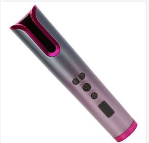 Portable Automatic Curling Iron USB Charging Wireless Curling Iron (Option: Rose Red-USB)