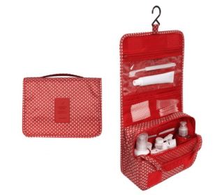 Wash storage bag (Color: Red)