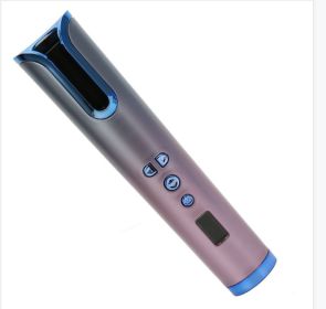 Portable Automatic Curling Iron USB Charging Wireless Curling Iron (Option: Blue-USB)