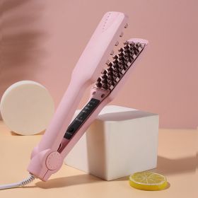 No Damage To Hair Corn Perm Splint Hair Fluffy Artifact (Option: Pink-US-Big teeth)