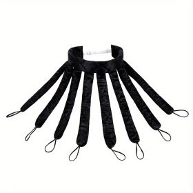 1pcs Soft Octopus Hair Curler - No Heat Hair Rollers for Lazy Sleeping Foam Curls - Hair Styling Tools for Natural and Healthy Hair (Color: BLACK)