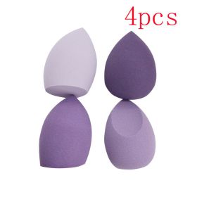 Different Sizes Makeup Sponge Dry&amp;Wet Use Cosmetic Puff Sponge maquiagem Foundation Powder Blush Beauty Tools with Storage Box (Color: PINK)