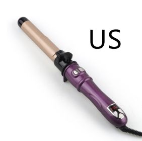 LCD Temperature Controlled Automatic Hair Curler (Option: Purple 28mm-US)